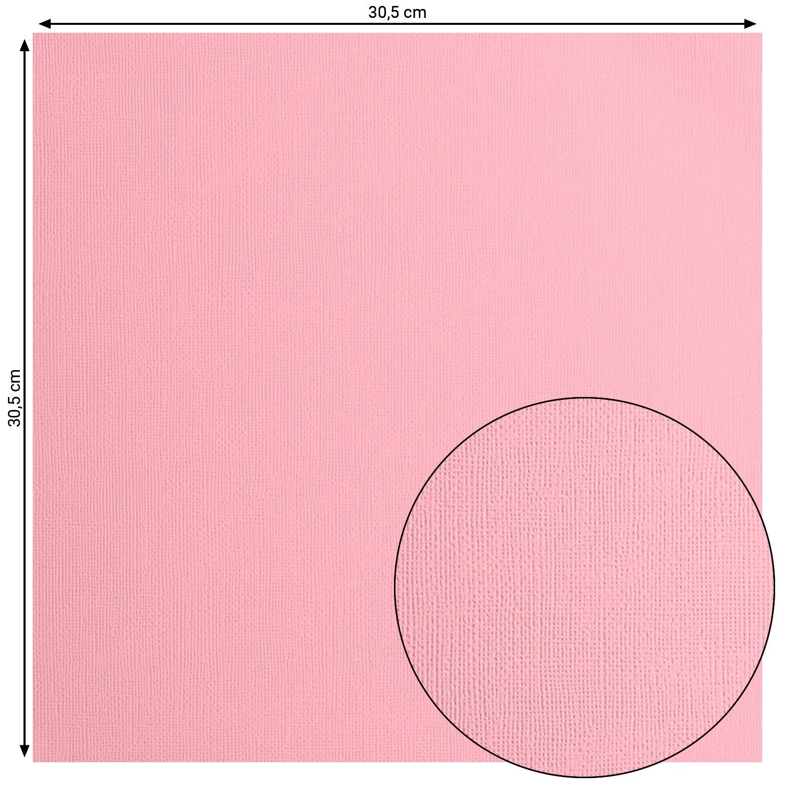Florence - Cardstock paper texture 12x12 - Rose - 2