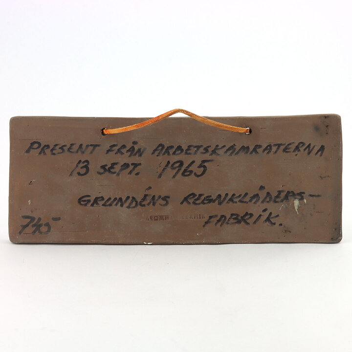 二ニー・フォースグレン  2羽の鳥の陶板  25cm  1960年代