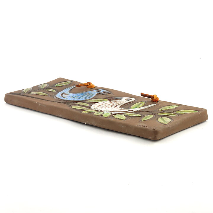 Ninnie Forsgren (1960s) Two Birds Wall Plaque 25 cm