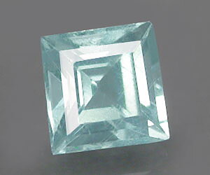 Impresionante piedra preciosa de apatita azul paraiba natural de corte cuadrado de 4,4 mm