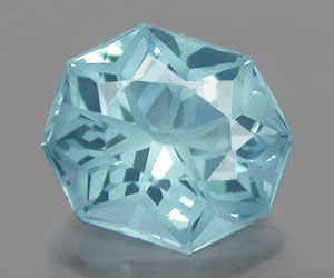 2,47 ct hermosa octágono corte genuino natural suiza topacio azul piedra preciosa - 3