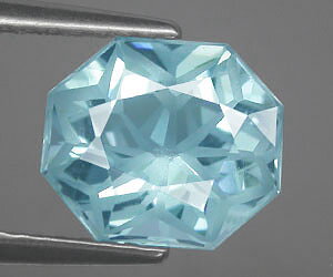 2,47 ct hermosa octágono corte genuino natural suiza topacio azul piedra preciosa