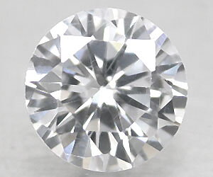 Piedra cz blanca redonda de 6 mm de calidad perfecta asombrosamente hermosa de 1,44 ct