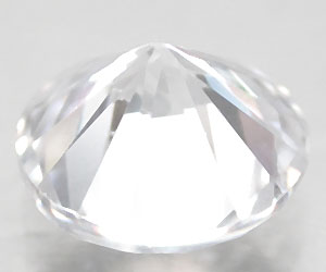 Piedra cz blanca redonda de 6 mm de calidad perfecta asombrosamente hermosa de 1,44 ct - 2