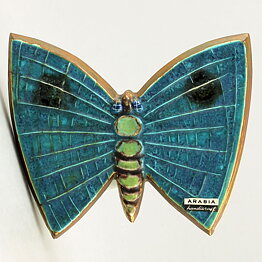 Taisto Kaasinen (Arabia 1960s) Colorful Butterfly Wall Plaque 19 cm (4)