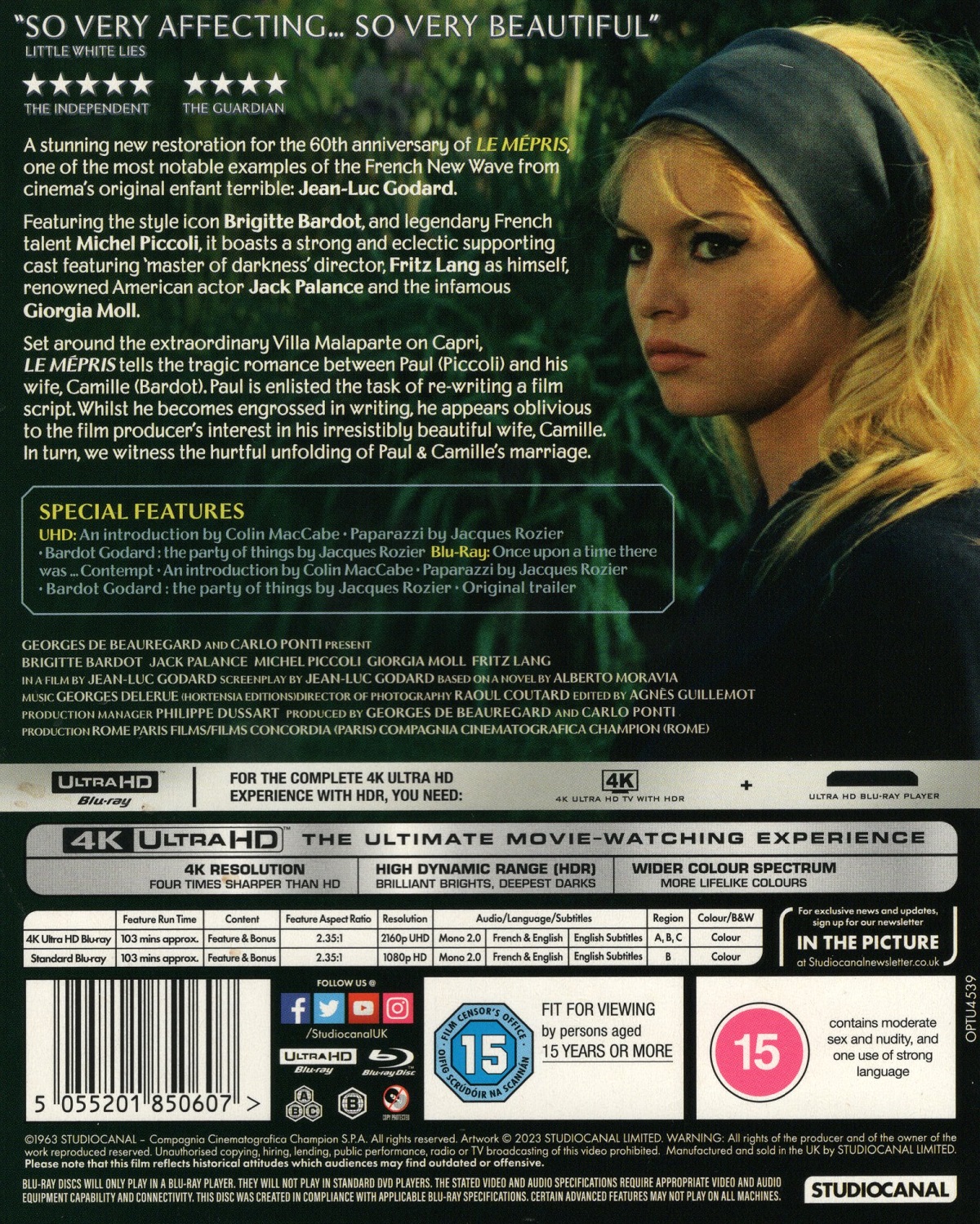 Le Mépris (ej svensk text) (4K Ultra HD + Blu-ray) - 2