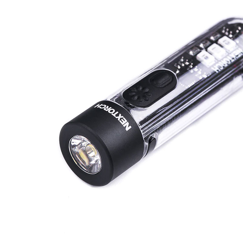Nextorch K40 Nyckelringslampa 700lm Vit/Röd/Blå/UV Laddbar - 5