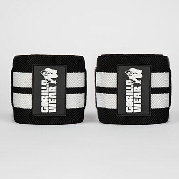 Elbow Wraps, black/white - 1,2 m
