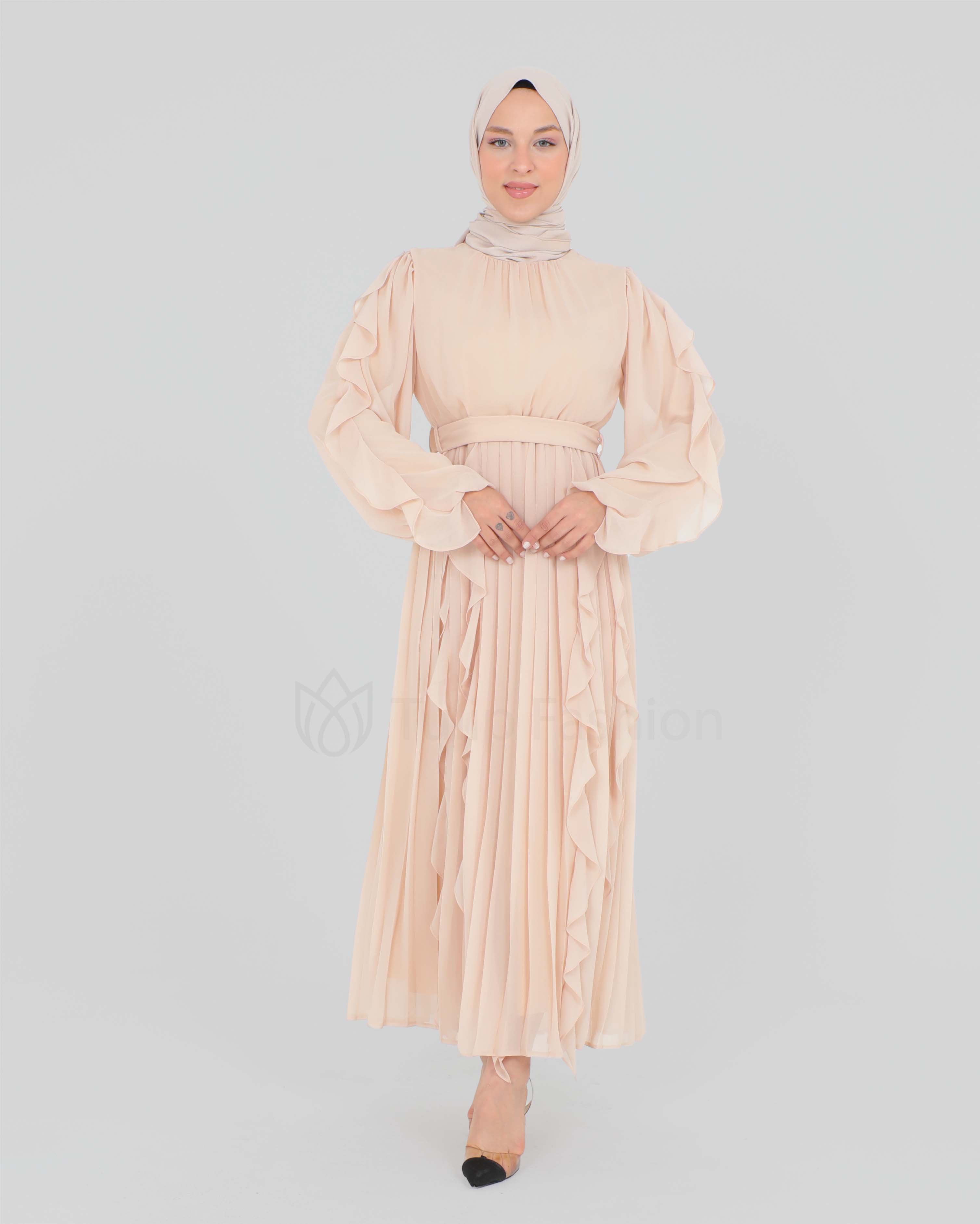 Maxi dress - Beige - 2