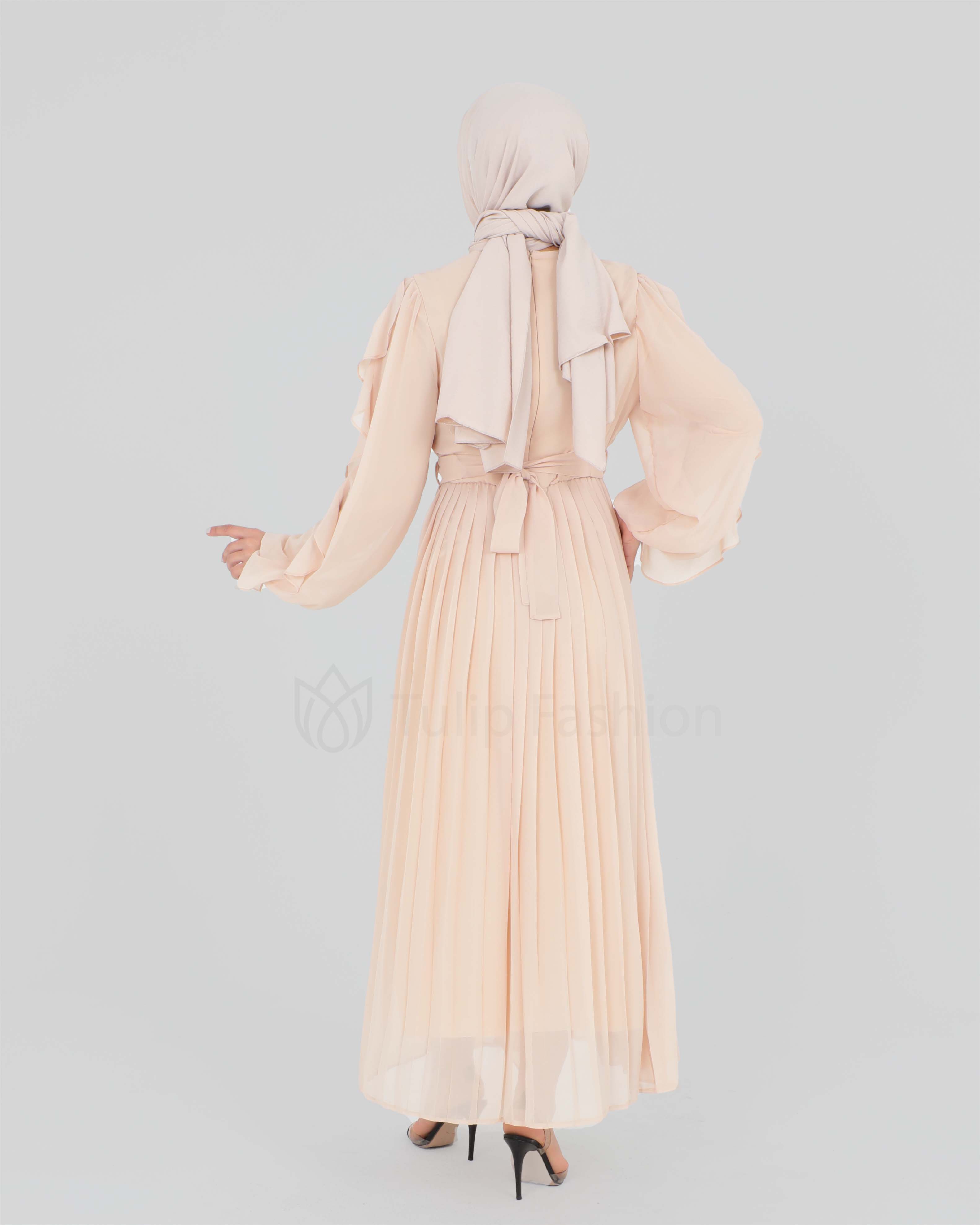 Maxi dress - Beige - 5