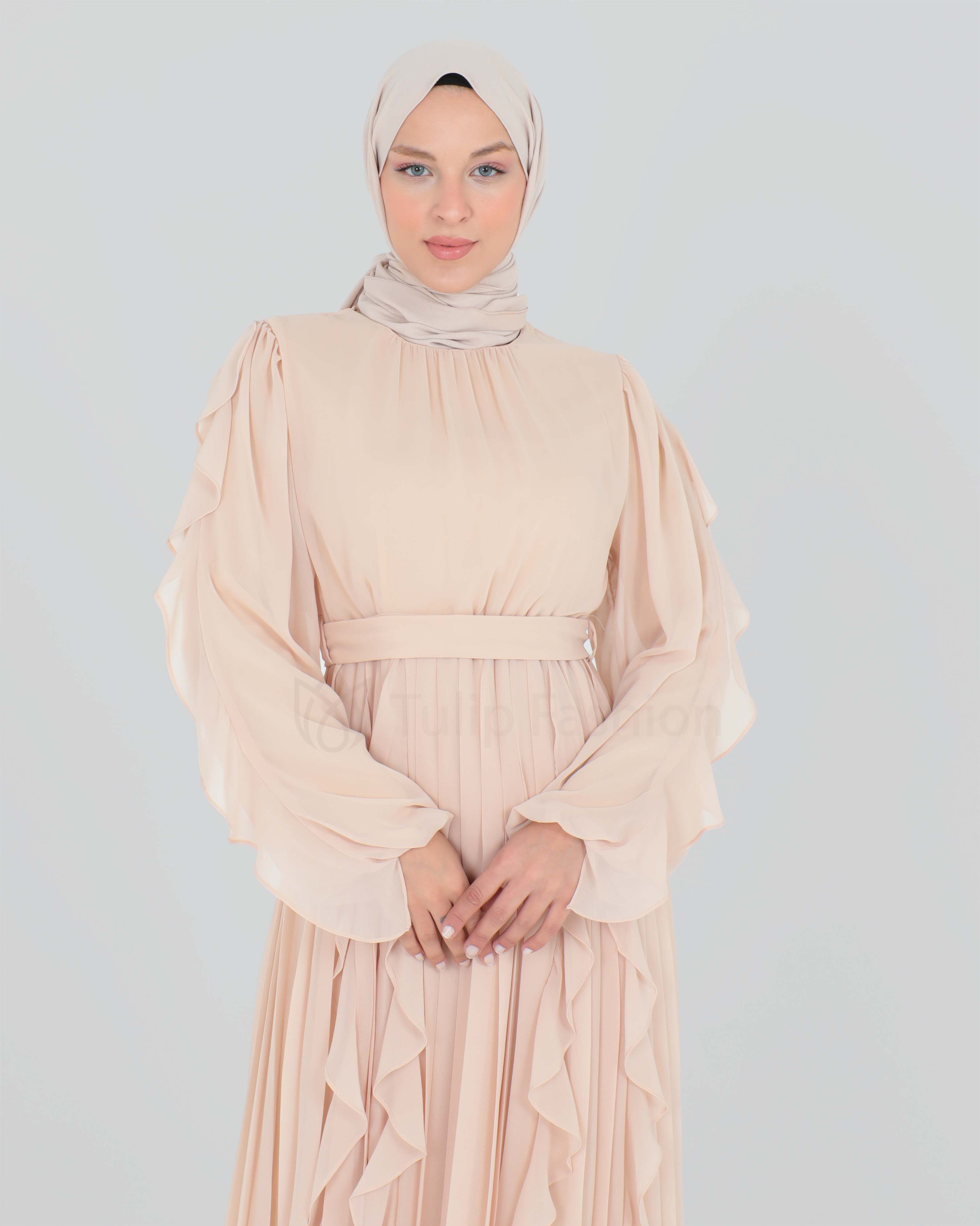 Maxi dress - Beige - 6
