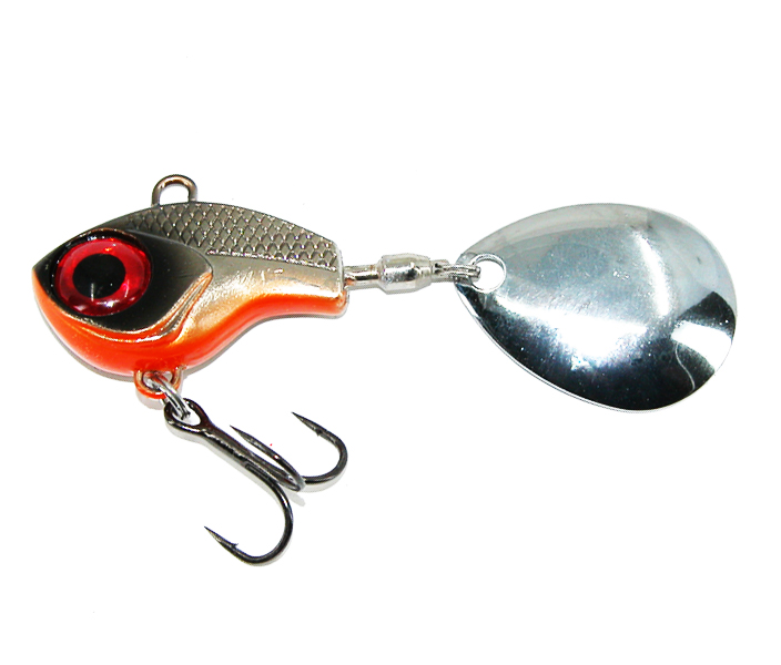 armada eyecatcher 12g är en spinnertail som kastar långt och fiskar bra på abborre, regnbåge och öring. silver