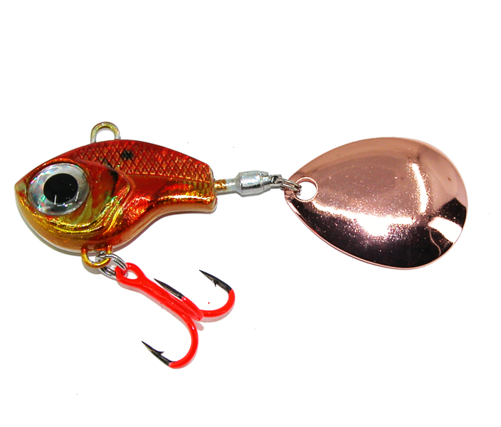 armada eyecatcher 12g är en spinnertail som kastar långt och fiskar bra på abborre, regnbåge och öring. gold red
