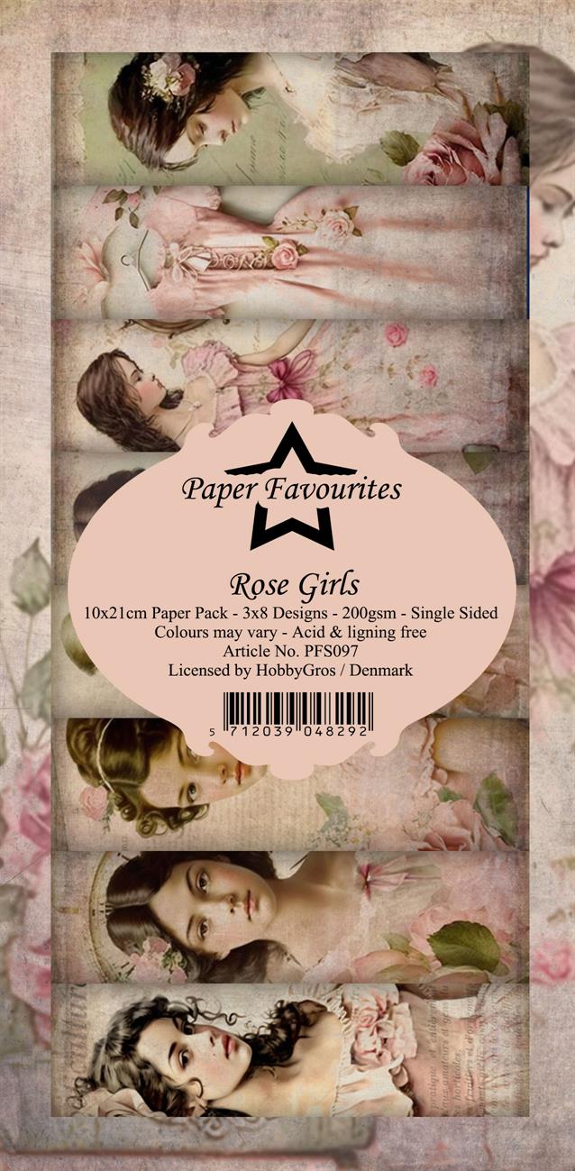 Paper Favourites Slim Card  -Rose Girls