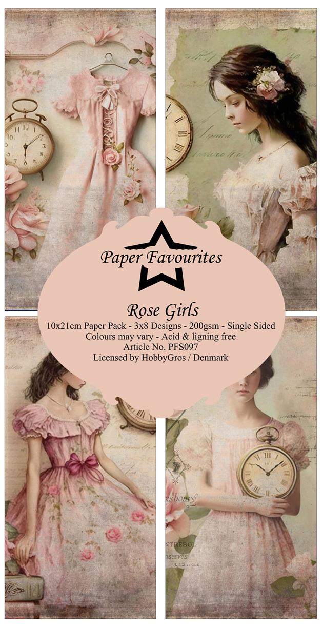 Paper Favourites Slim Card  -Rose Girls - 2