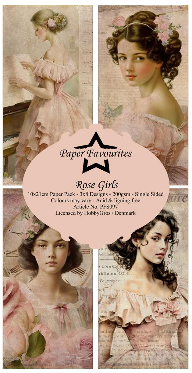 Paper Favourites Slim Card  -Rose Girls - 3