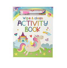 Reusable Activity Book Unicorn with pen