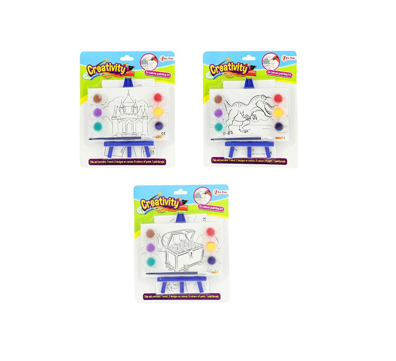 Creativity Painting set with canvas and easel - 2