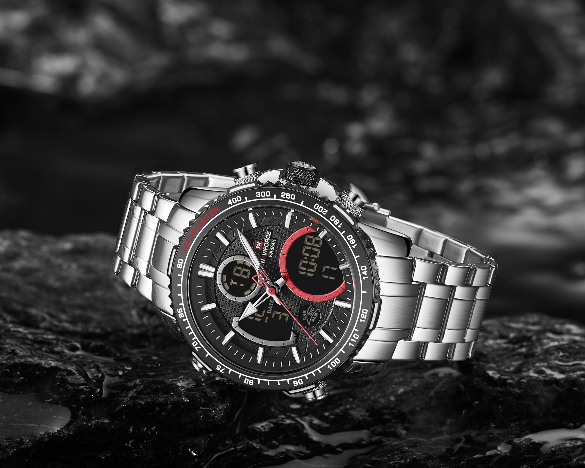 Naviforce Raptor Silver Black - 3