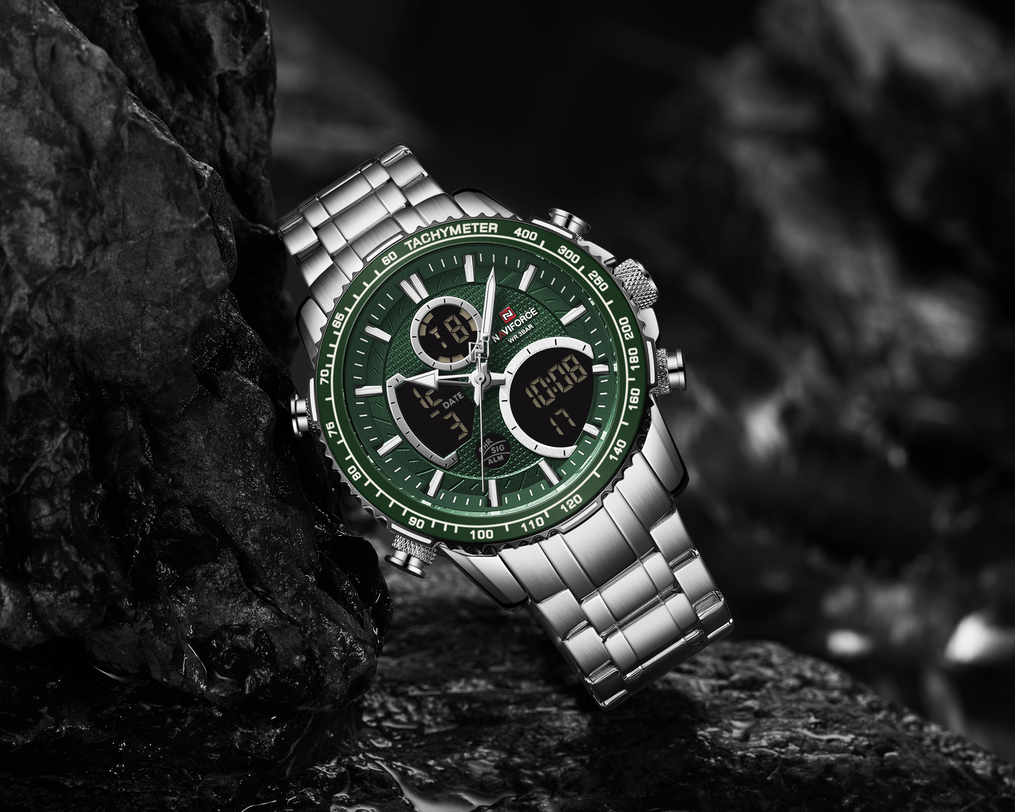 Naviforce Raptor Silver Green - 5