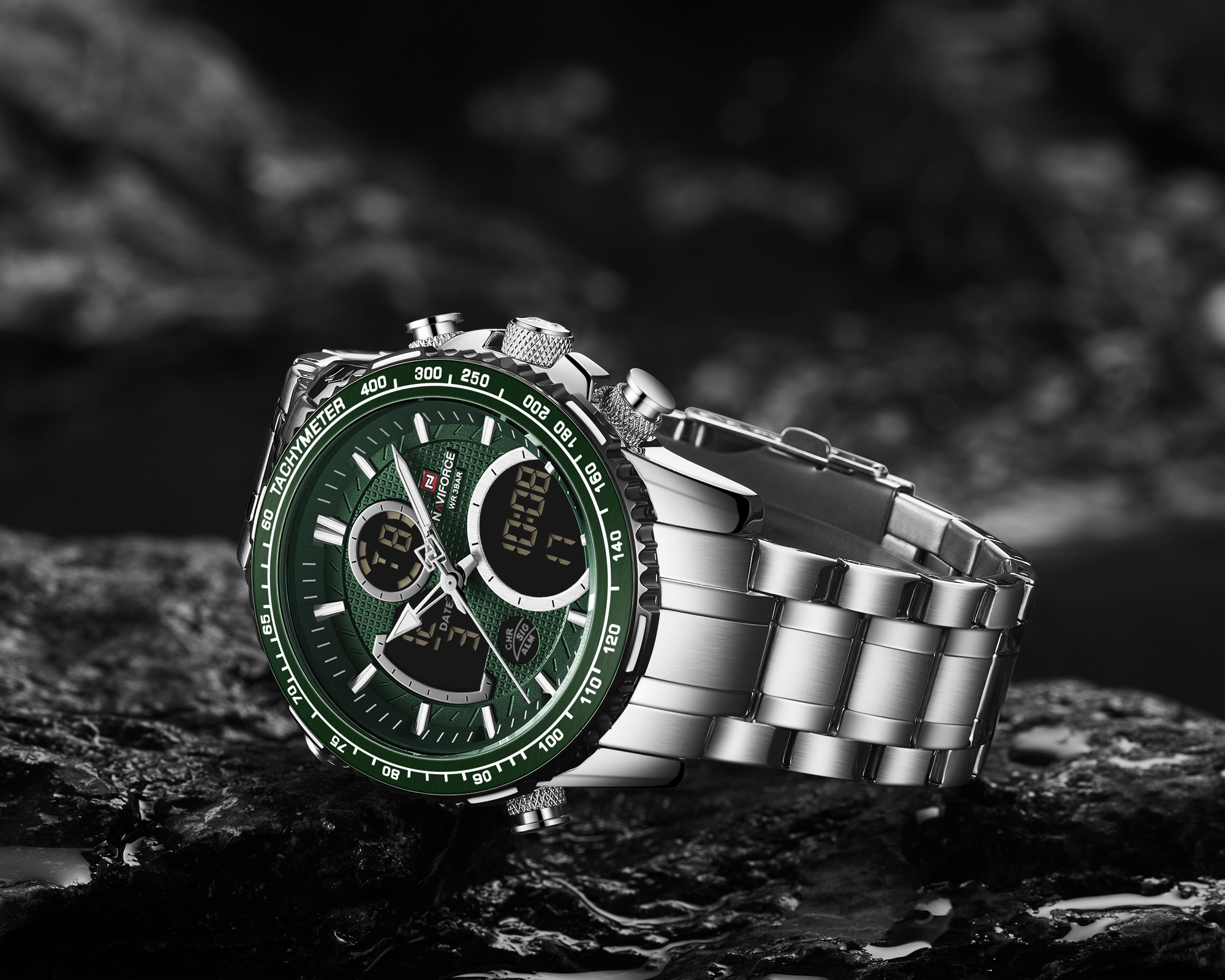 Naviforce Raptor Silver Green - 3