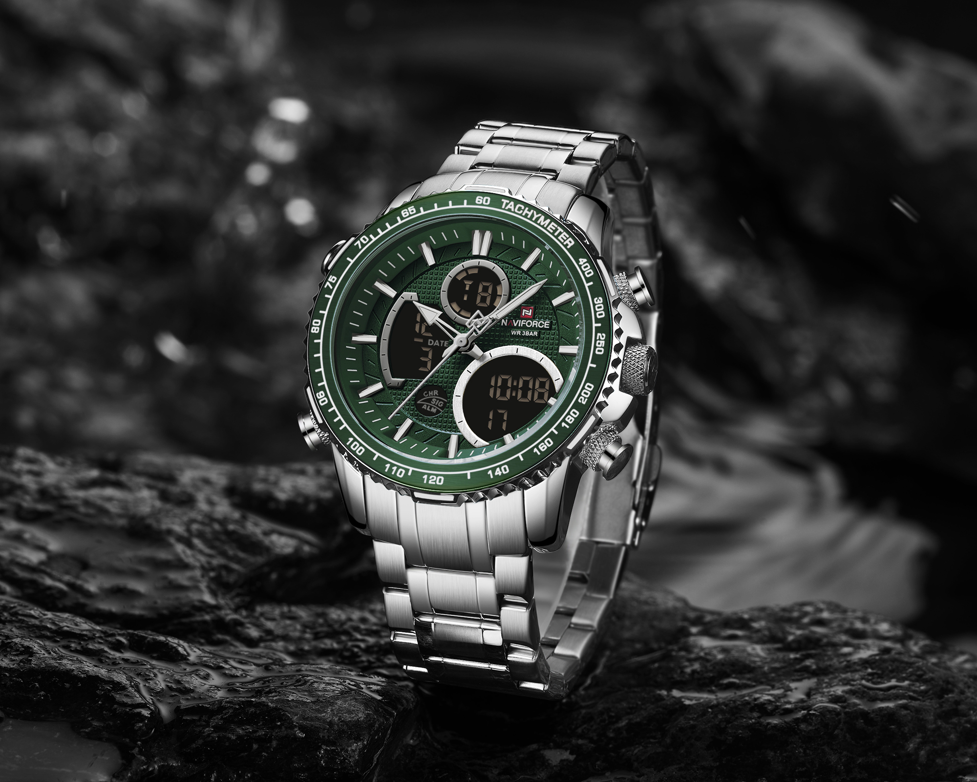 Naviforce Raptor Silver Green - 4