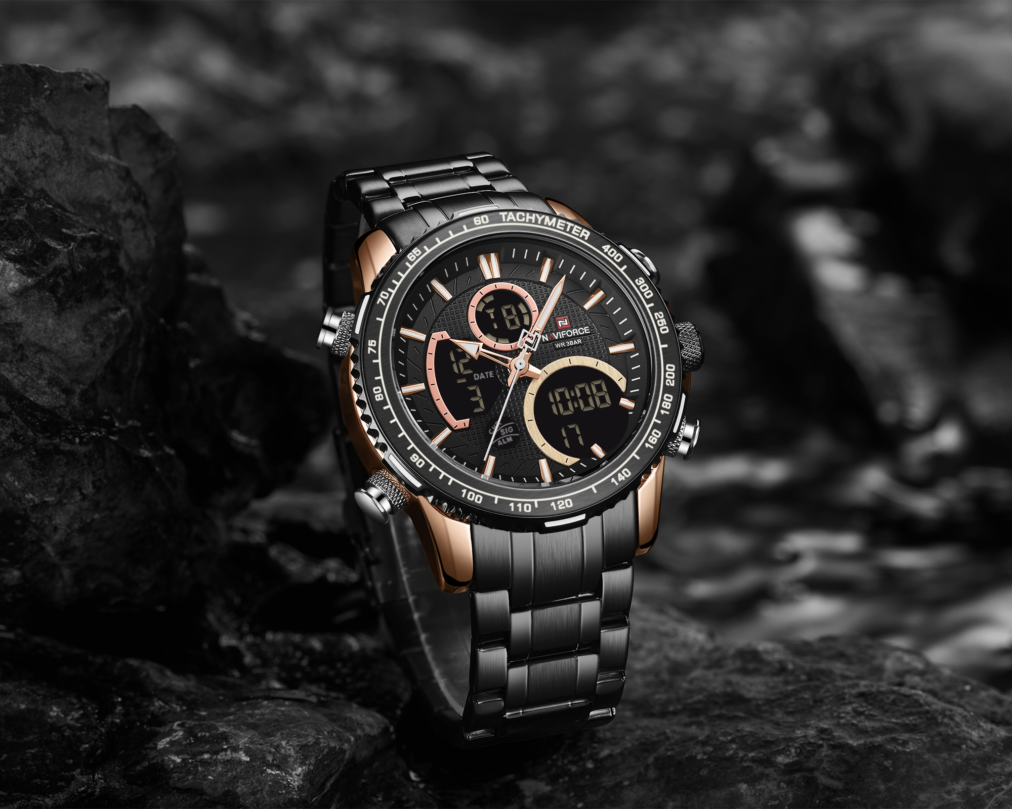 Naviforce Raptor Rose Gold Black - 4
