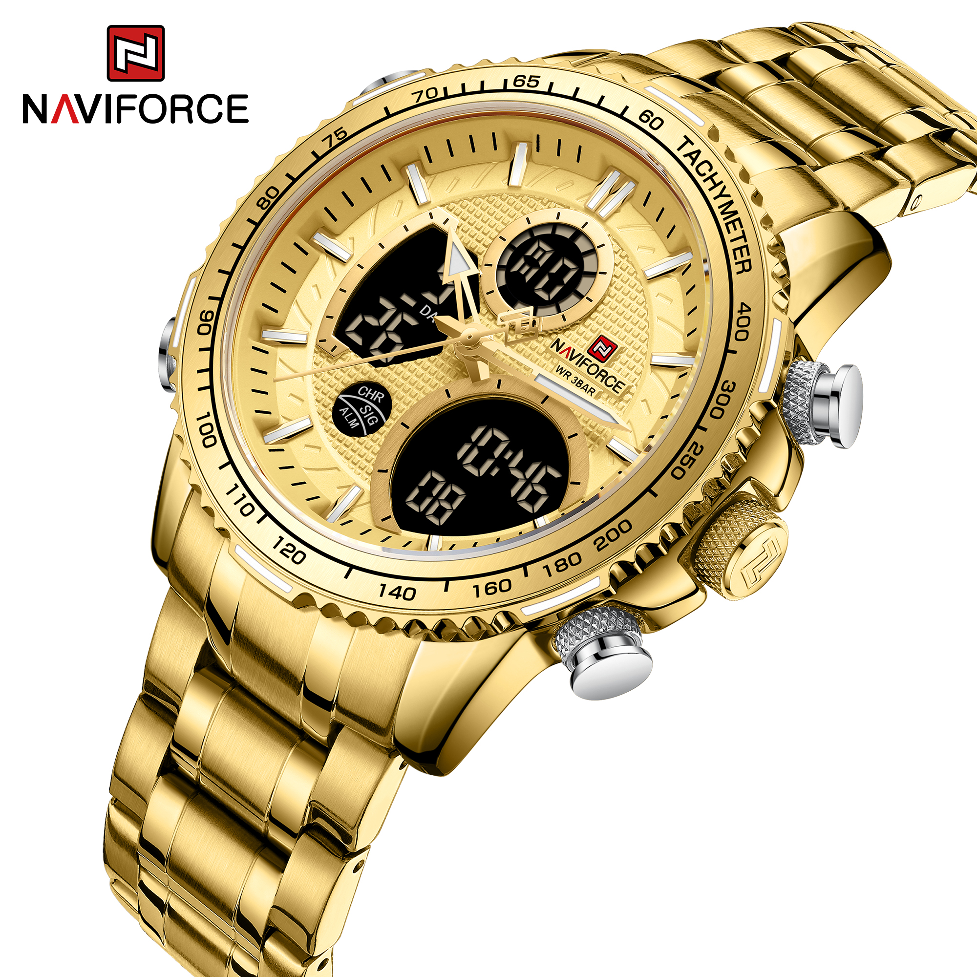 Naviforce watch gold price sale