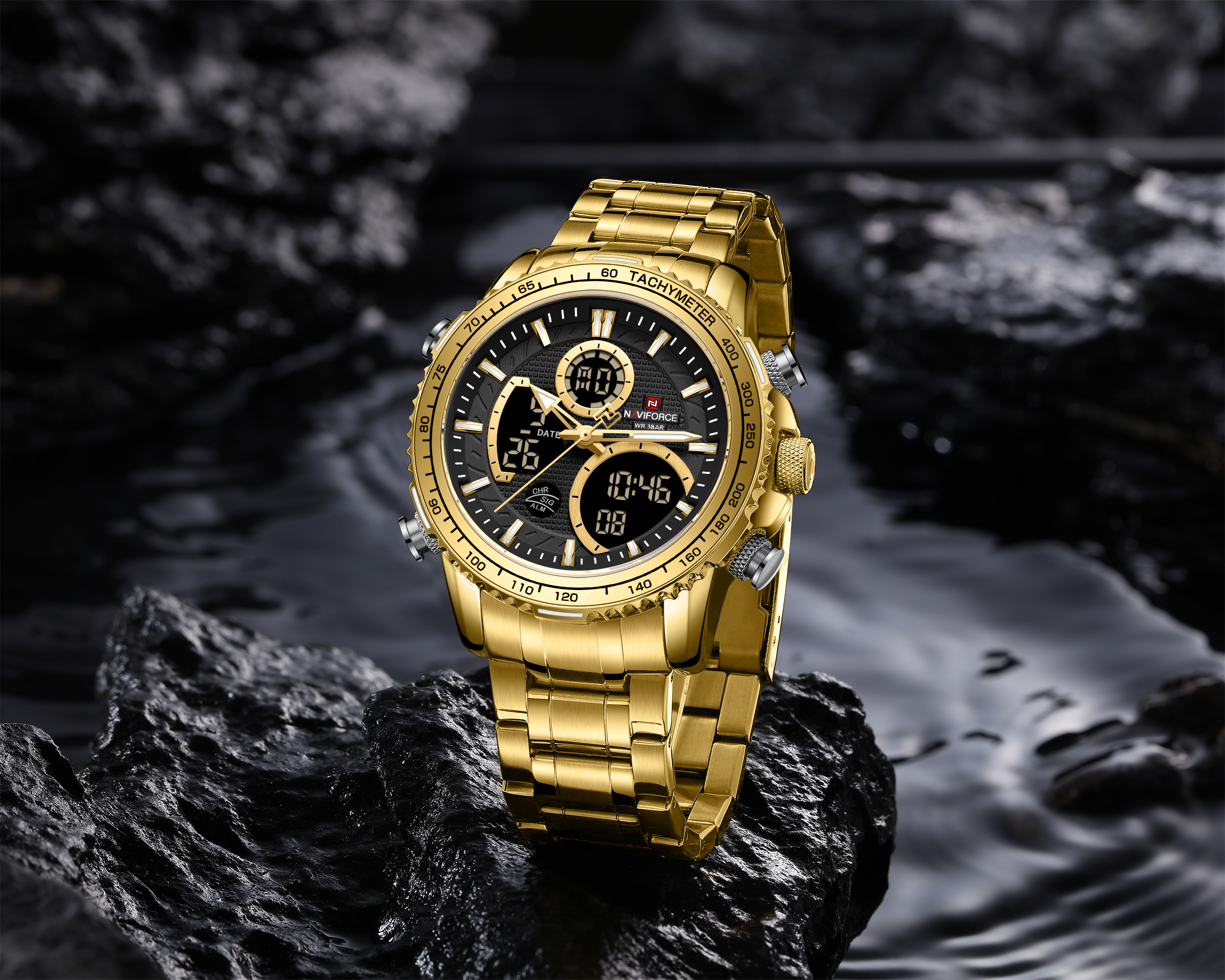 Naviforce Raptor Gold Black - 4