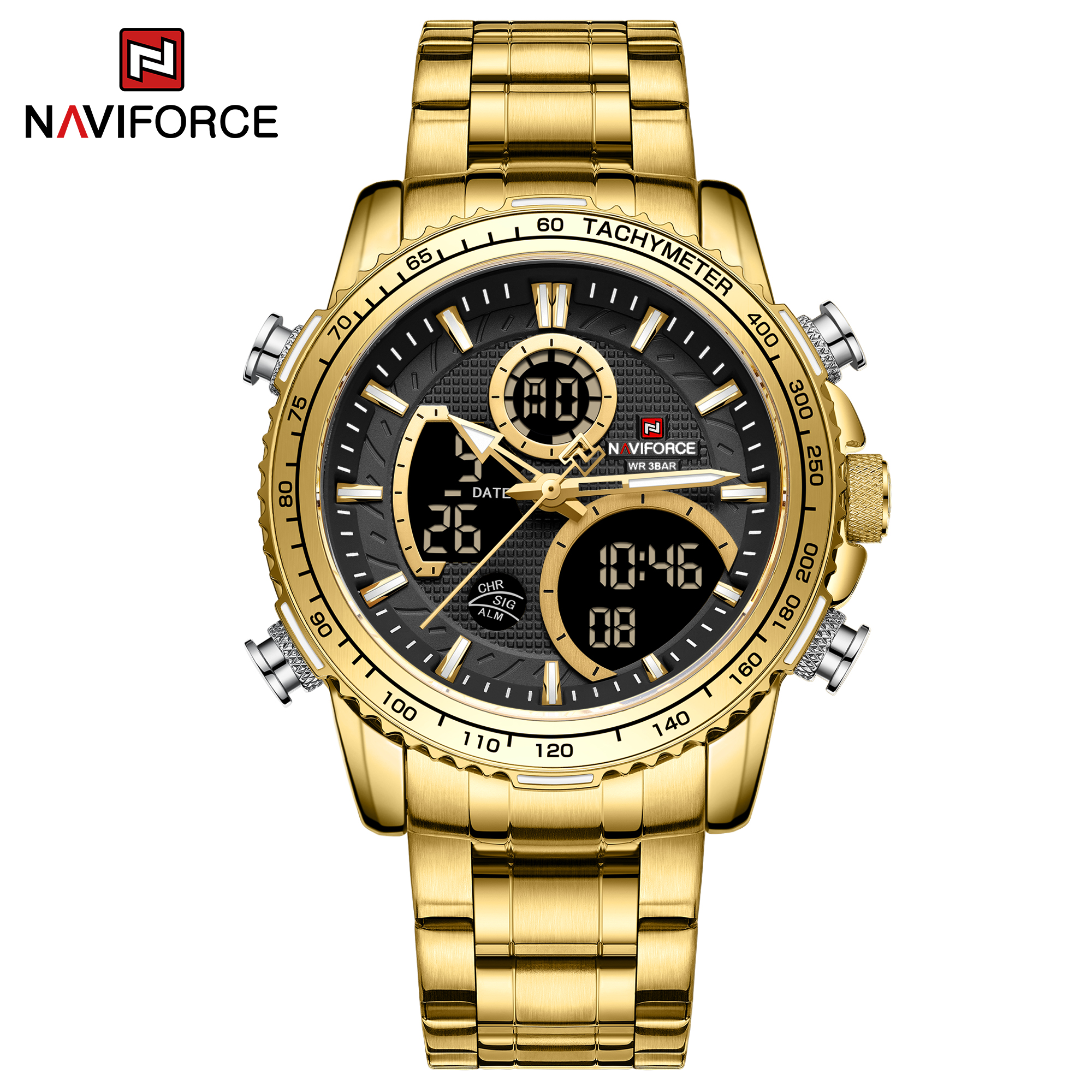 Naviforce Raptor Gold Black