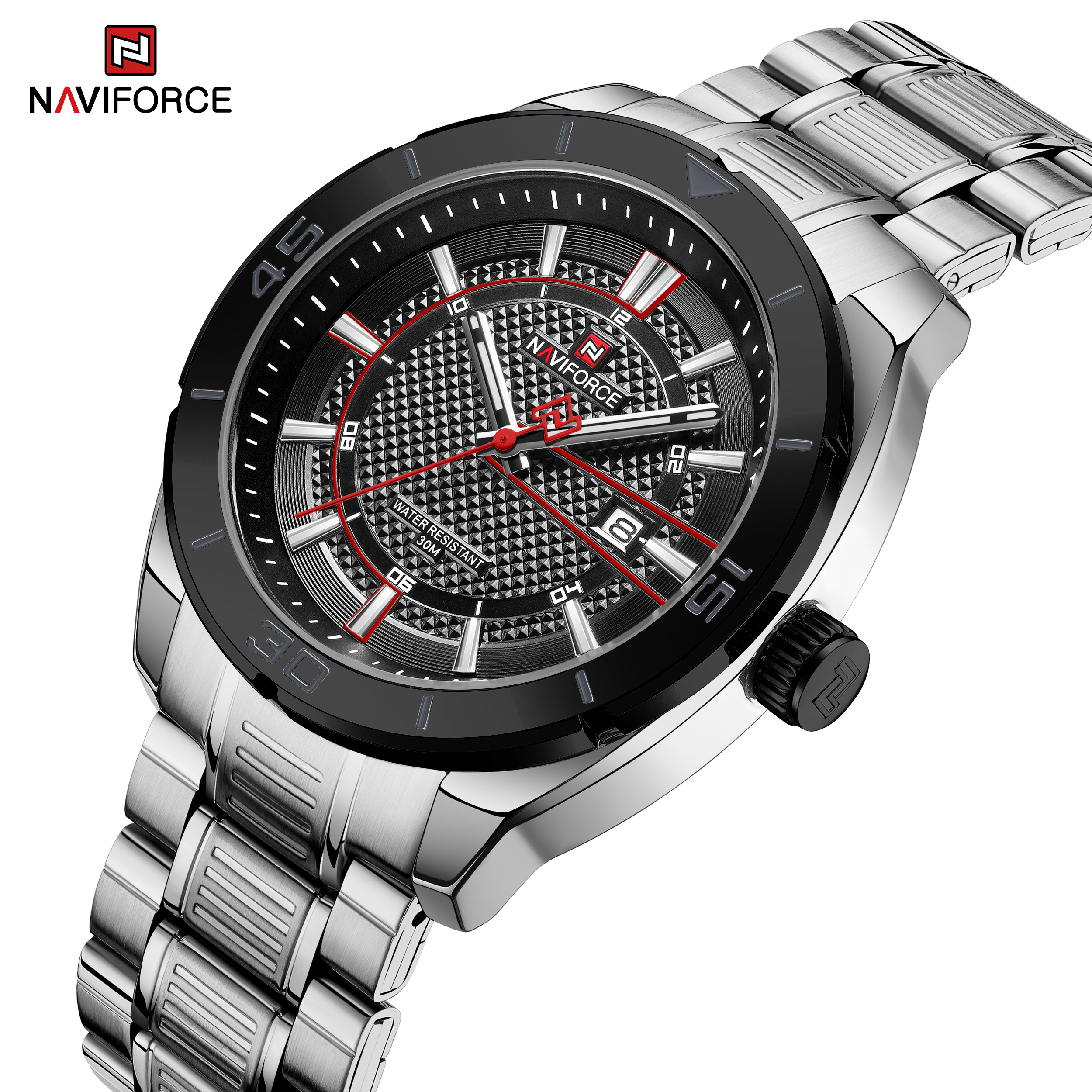 Naviforce Recon Silver Black