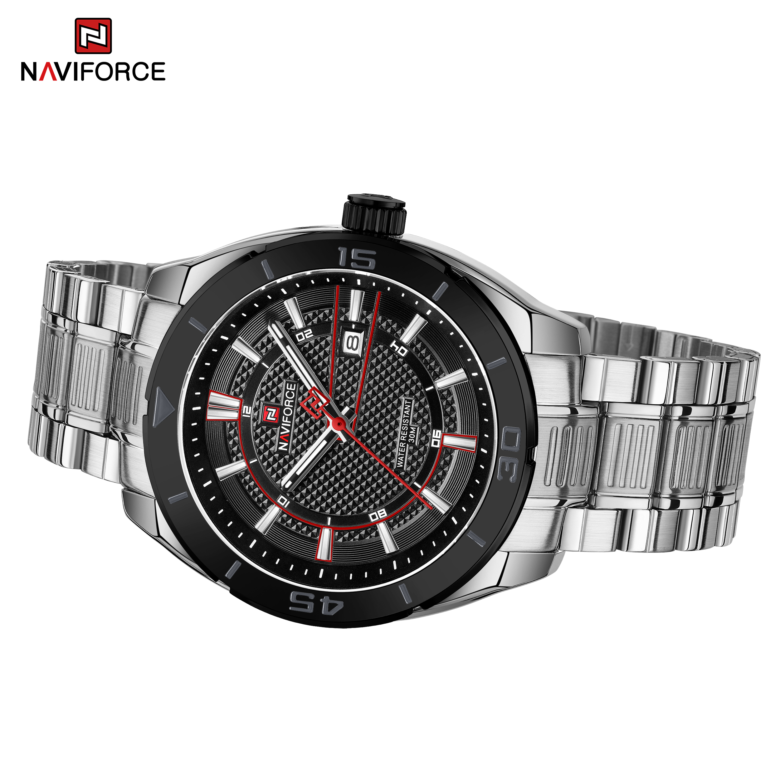 Naviforce Recon Silver Black - 3
