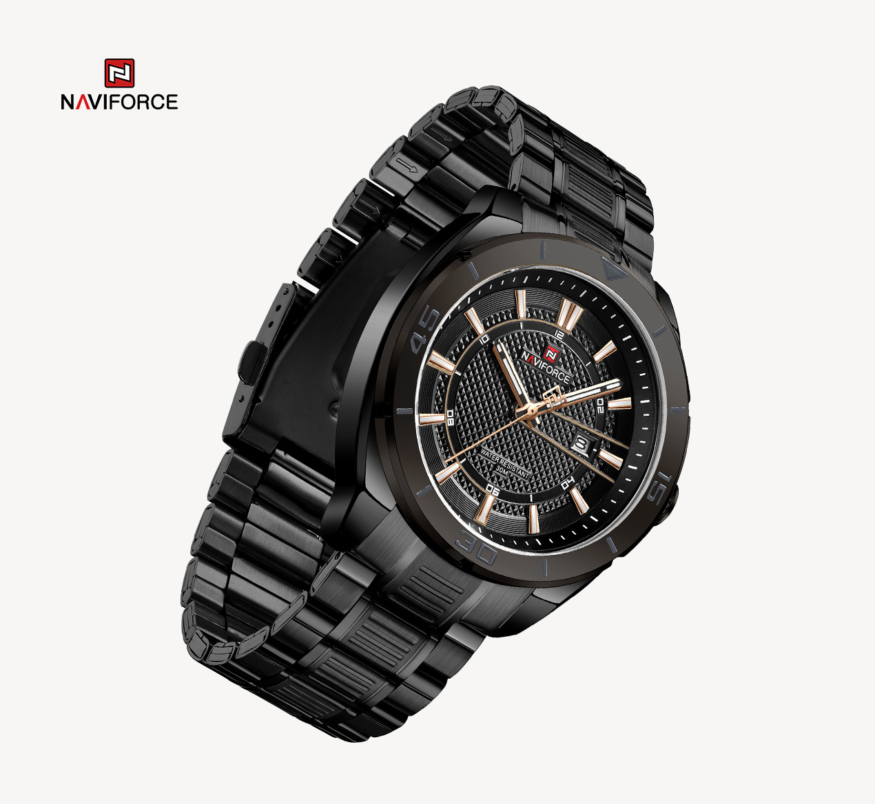 Naviforce Recon Silver Black - 3