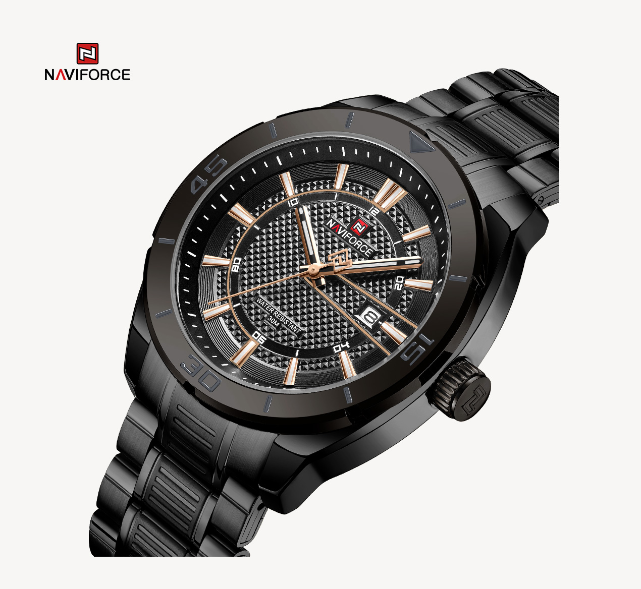 Naviforce Recon Silver Black - 2
