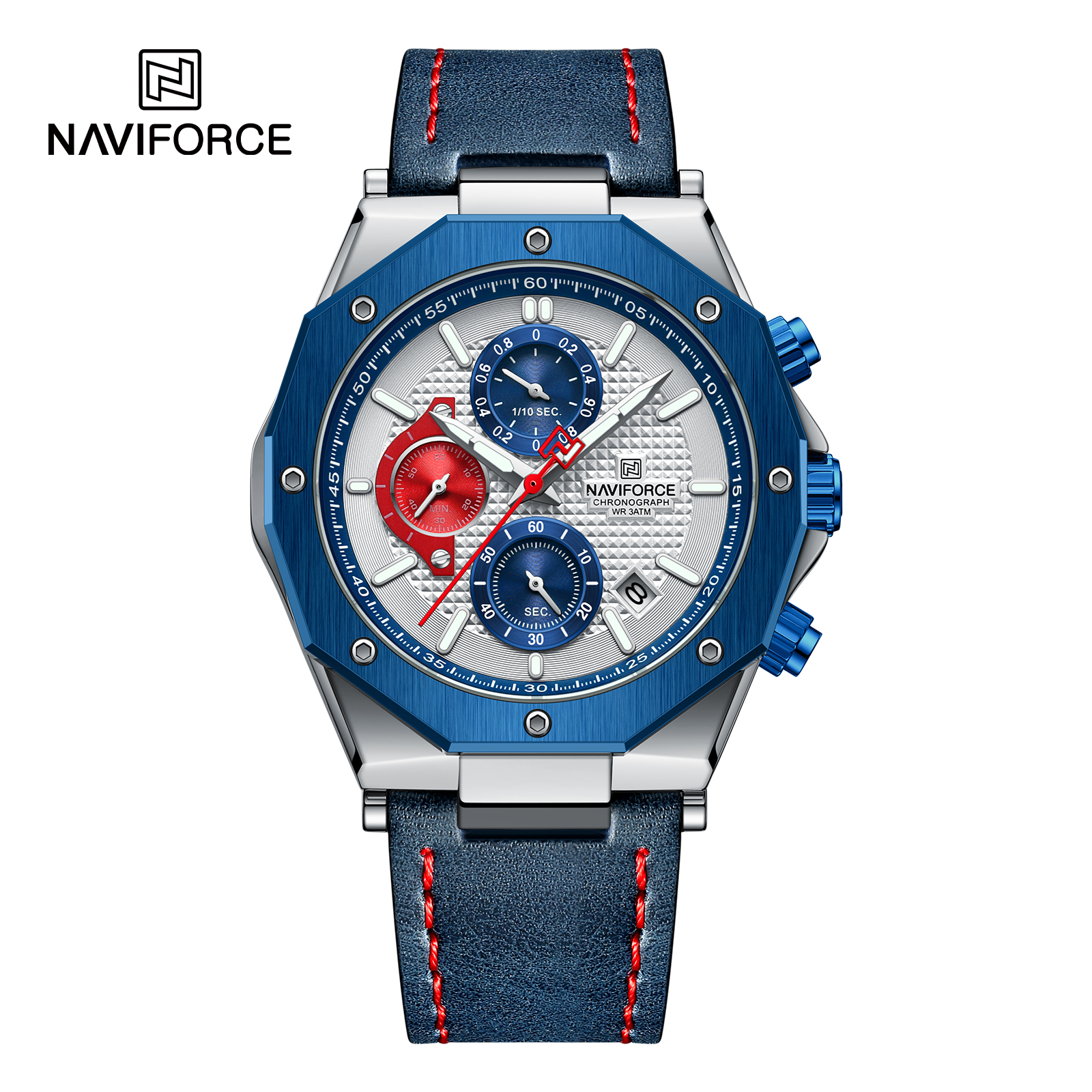 Naviforce Dark Triad Chrono Blue