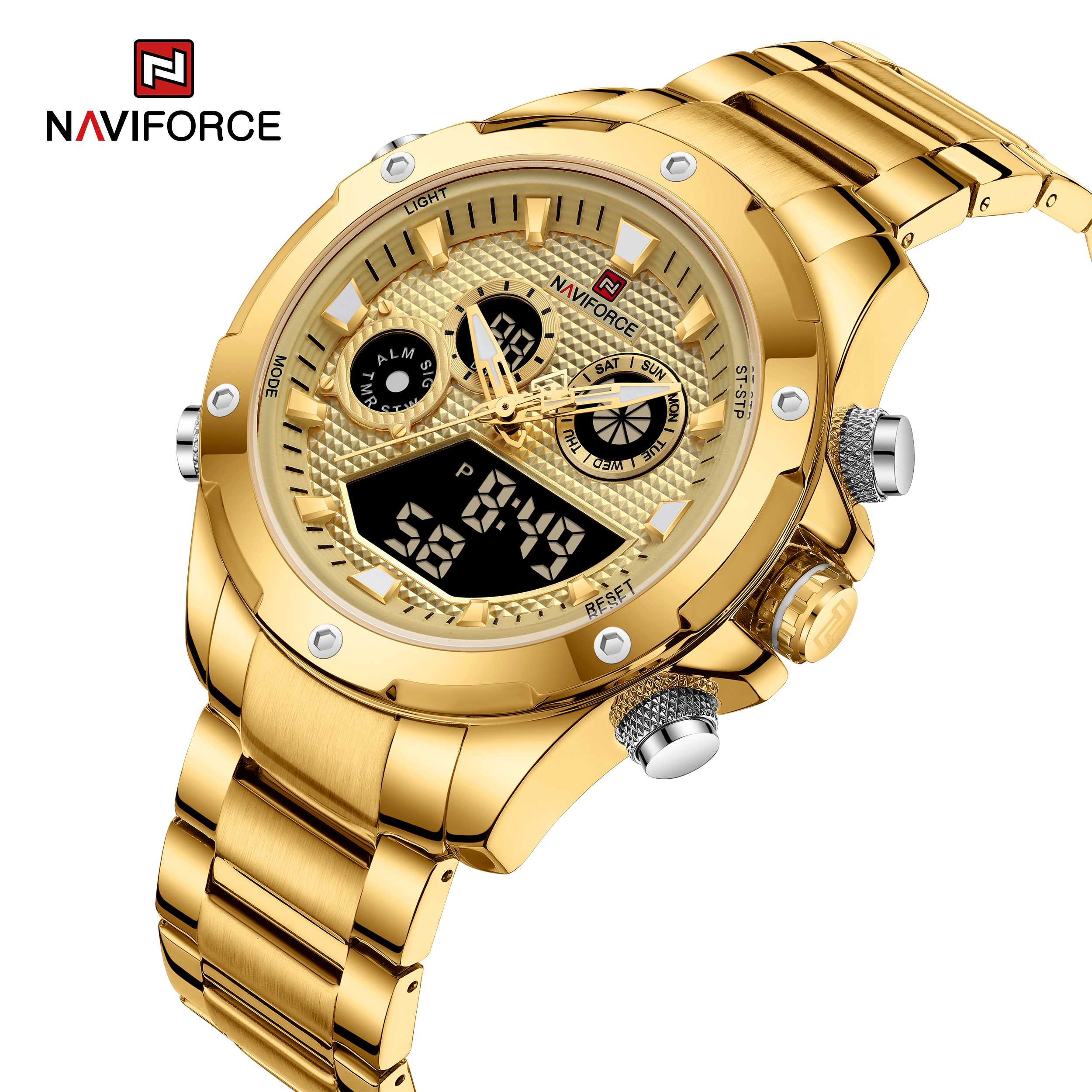 Naviforce watch gold price new arrivals