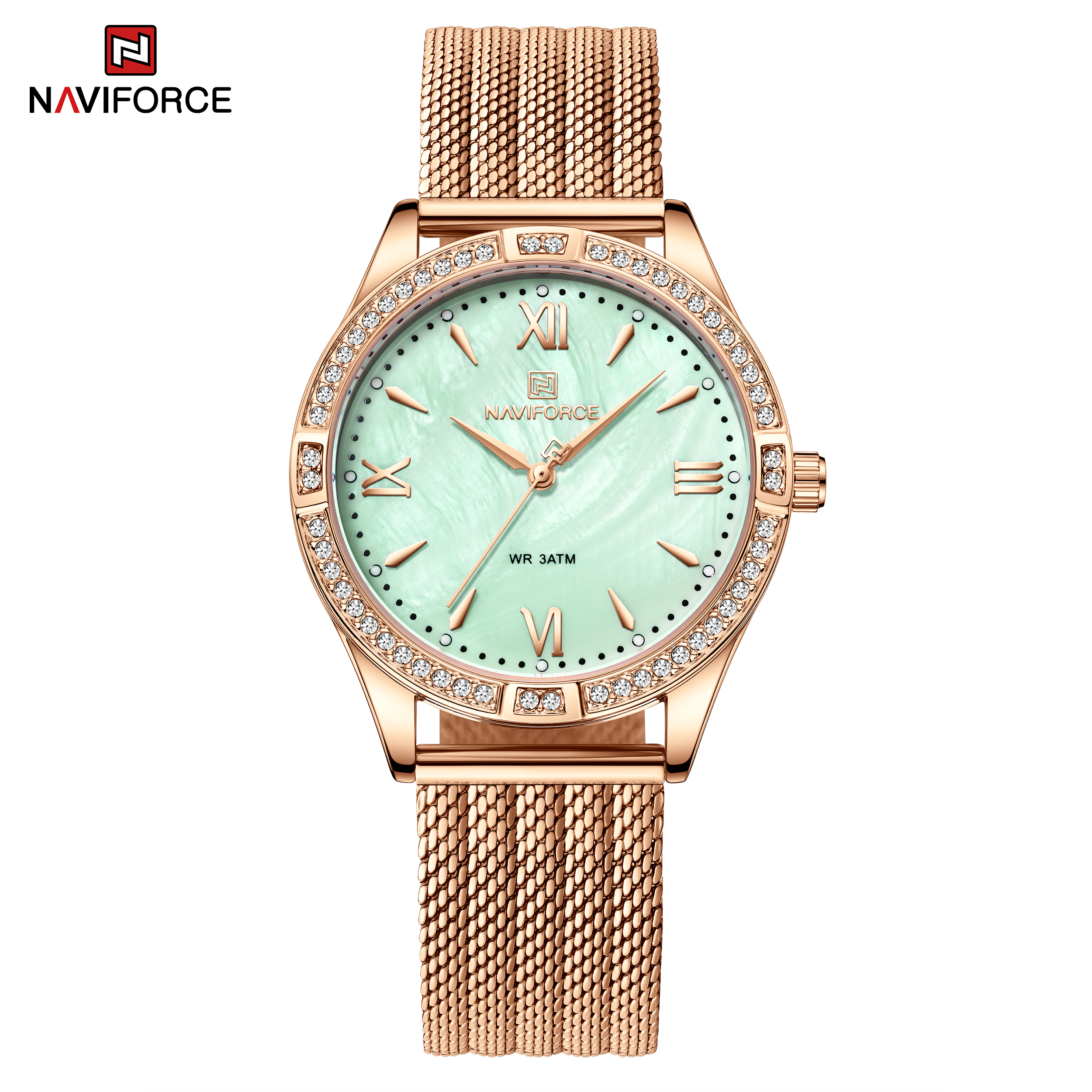 Naviforce Rhea Rose Gold Green