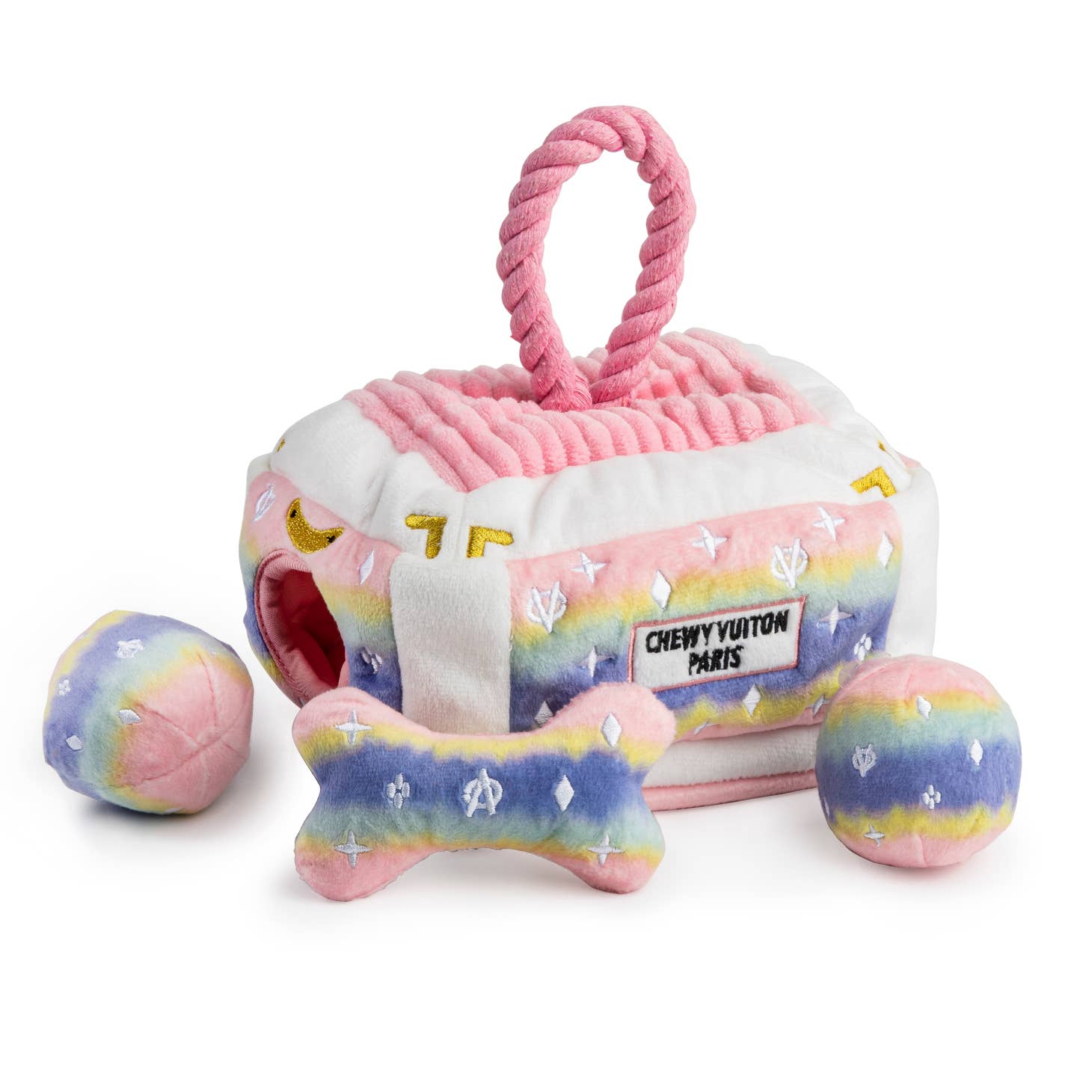 Haute Diggity Dog Pink Ombre' Chewy Vuiton Trunk - 2