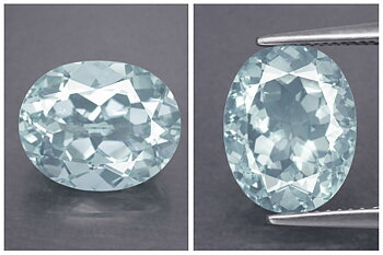 Piedra preciosa de aguamarina natural de talla ovalada muy bonita de 2,40 ct