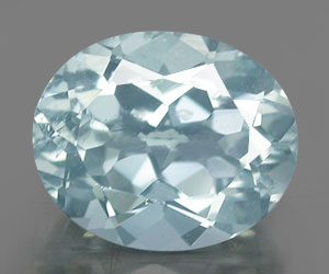 2.40 ct very nice oval cut natural aquamarine gemstone - 2