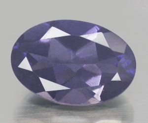 Magnífica piedra preciosa de iolita natural de talla ovalada calibrada de 6x4 mm - 3