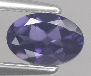 Magnífica piedra preciosa de iolita natural de talla ovalada calibrada de 6x4 mm