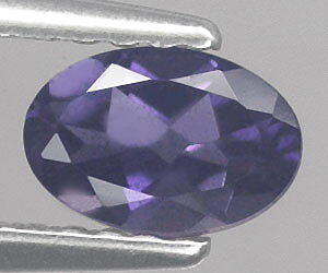 Magnífica piedra preciosa de iolita natural de talla ovalada calibrada de 6x4 mm