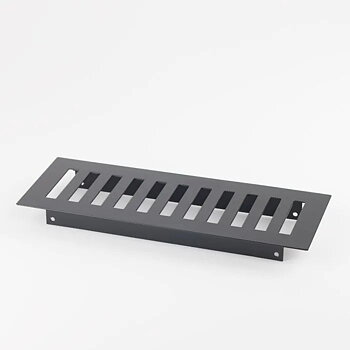 VARMLUFTGALLER STÅL 265X100 MM SVART