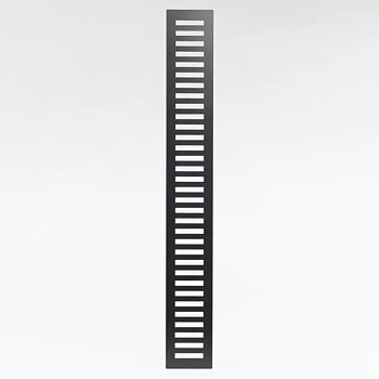 VARMLUFTGALLER STÅL 760X100 MM SVART