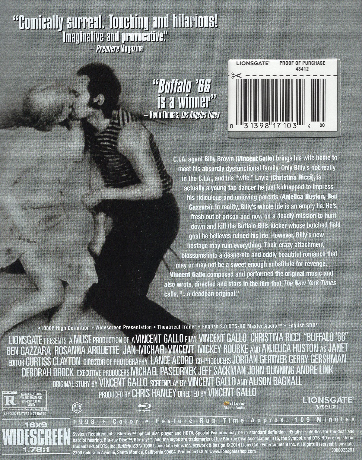 Buffalo 66 (ej svensk text) (Blu-ray) - 2