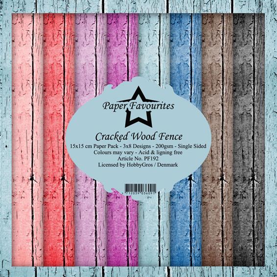 Paper Favourites PP 6x6  -Cracked Wood Fence