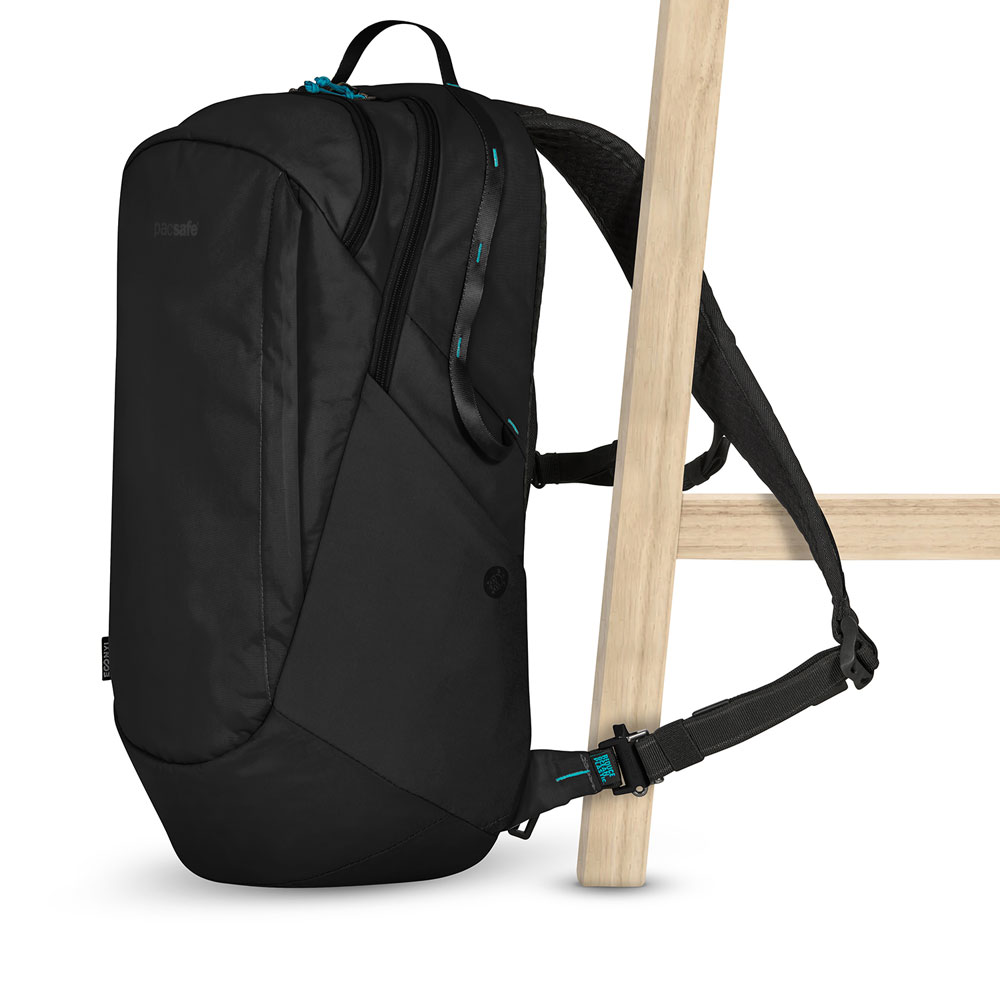 Stöldsäker ryggsäck - PACSAFE ECO 25L Anti-Theft Econyl Black - 10