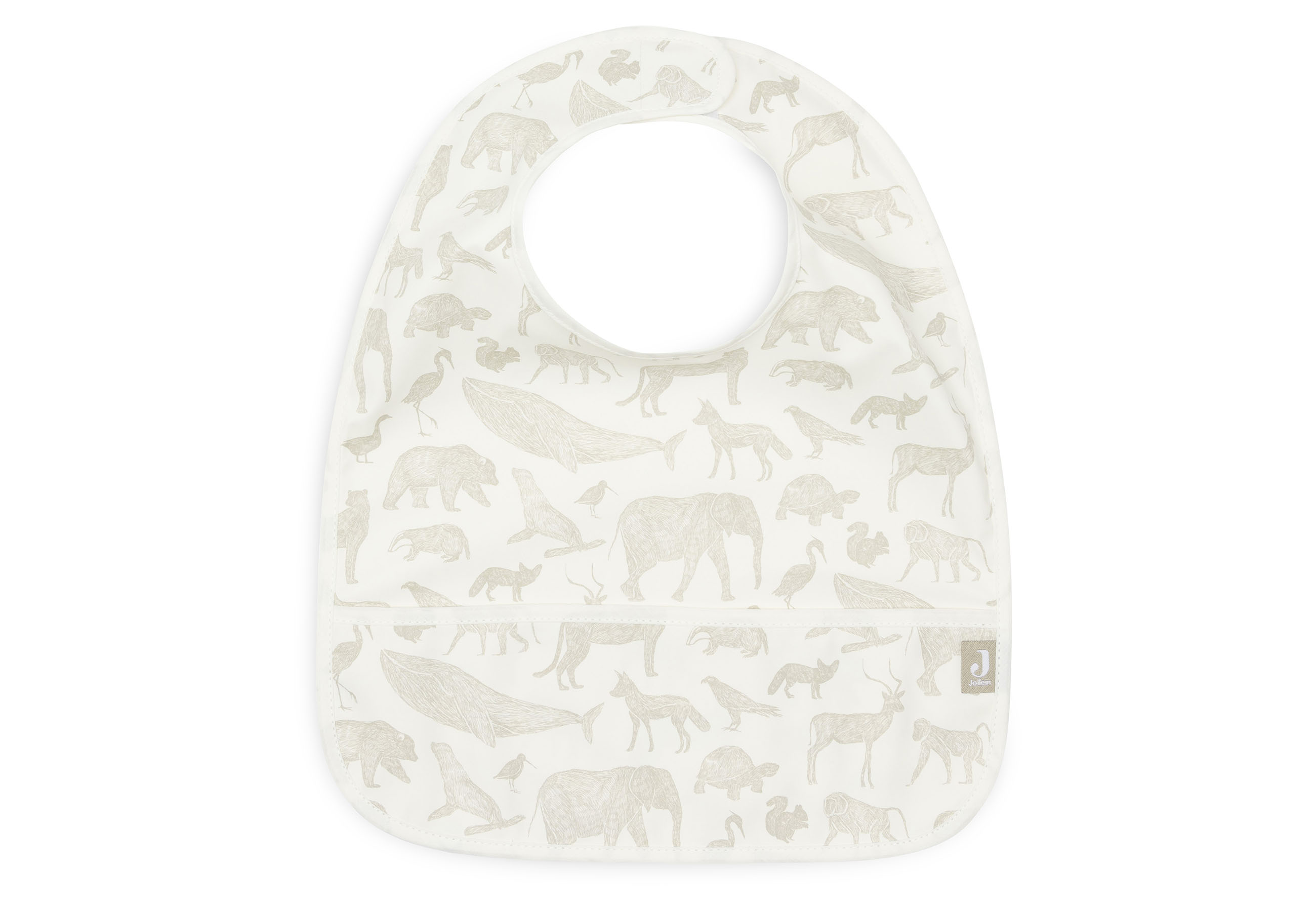 Jollein Haklapp Vattentät Animals Olive green (2pack) - 3