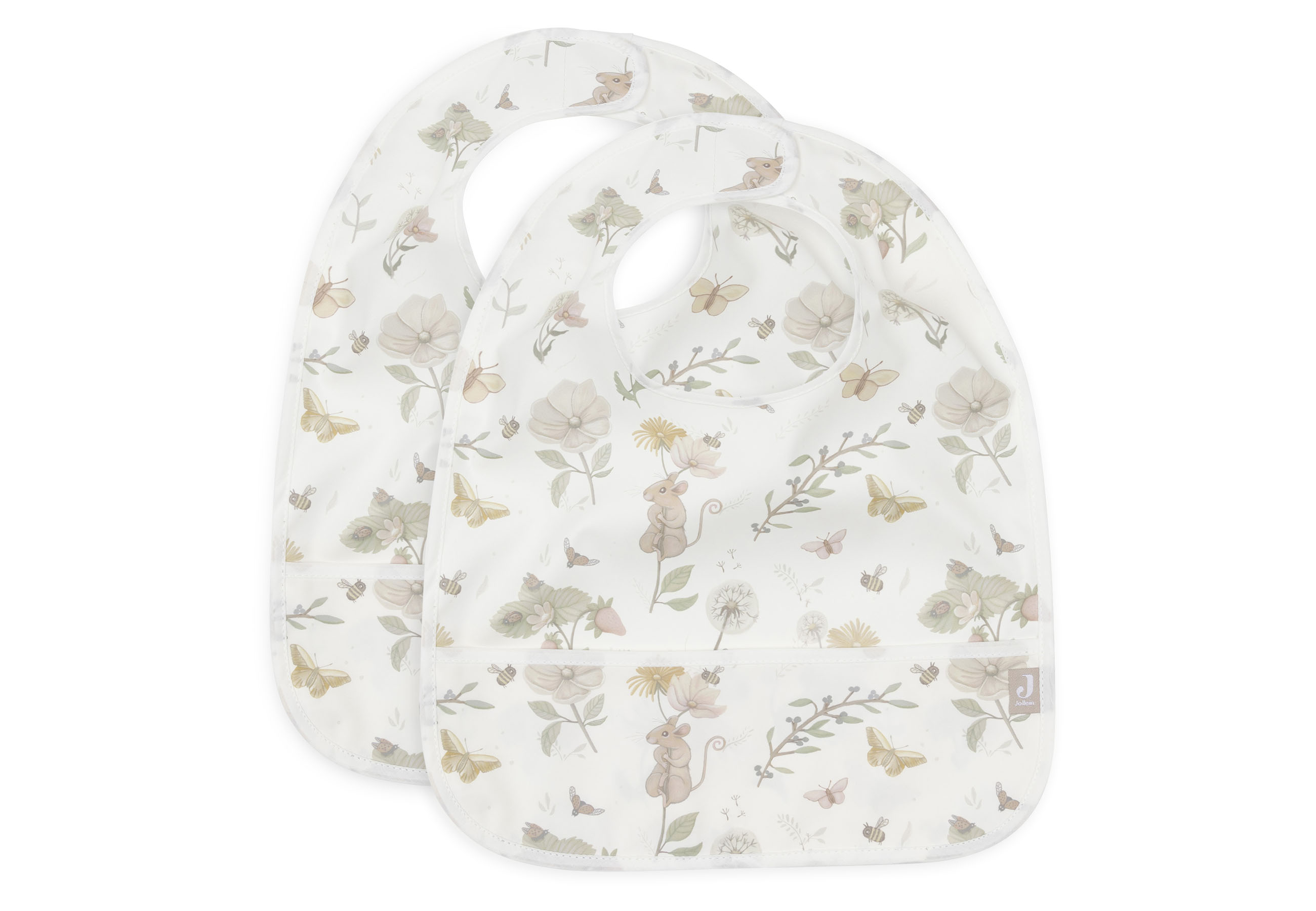 Jollein Haklapp Vattentät Dreamy Mouse (2pack)